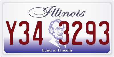 IL license plate Y343293