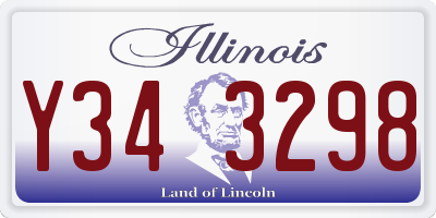 IL license plate Y343298