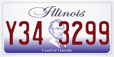 IL license plate Y343299