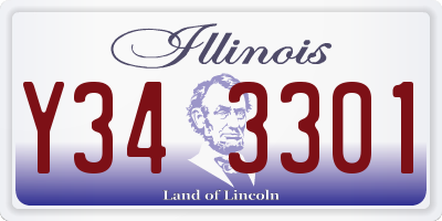 IL license plate Y343301