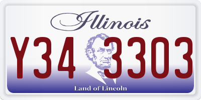 IL license plate Y343303