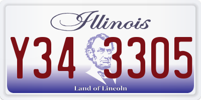 IL license plate Y343305