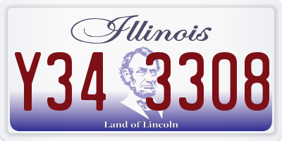 IL license plate Y343308