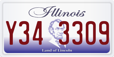 IL license plate Y343309