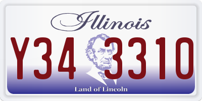 IL license plate Y343310