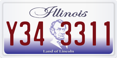 IL license plate Y343311