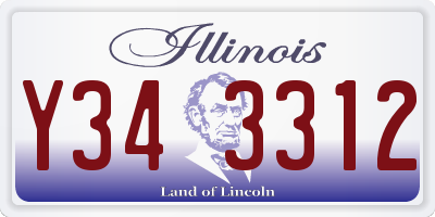 IL license plate Y343312