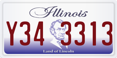 IL license plate Y343313