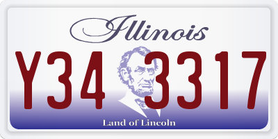 IL license plate Y343317