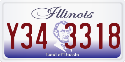 IL license plate Y343318