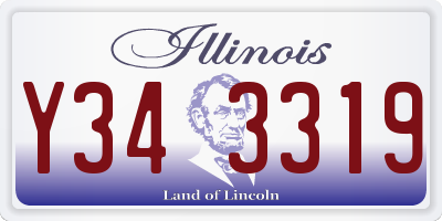 IL license plate Y343319