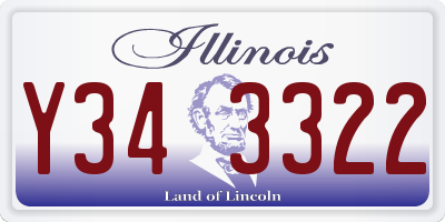 IL license plate Y343322