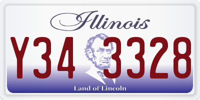 IL license plate Y343328