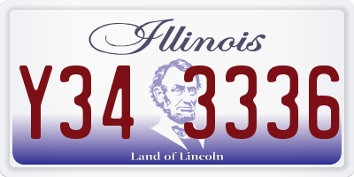 IL license plate Y343336