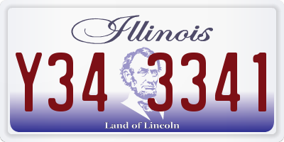 IL license plate Y343341