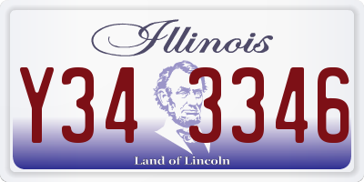 IL license plate Y343346