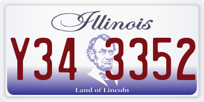 IL license plate Y343352