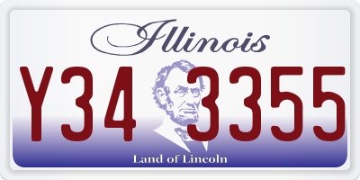 IL license plate Y343355
