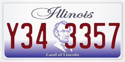 IL license plate Y343357