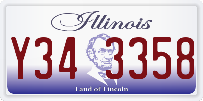 IL license plate Y343358