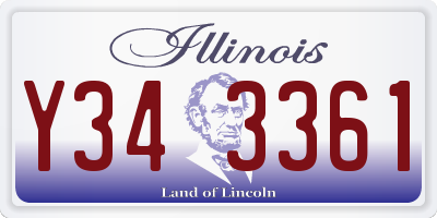 IL license plate Y343361