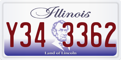 IL license plate Y343362