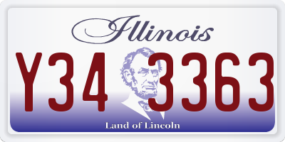IL license plate Y343363