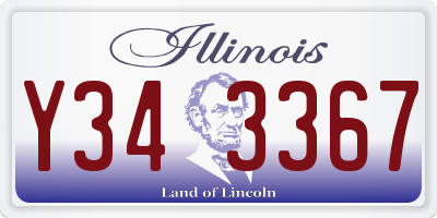 IL license plate Y343367