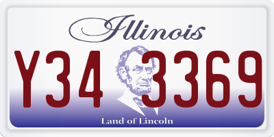 IL license plate Y343369