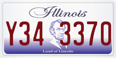 IL license plate Y343370