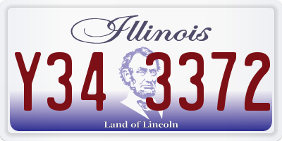 IL license plate Y343372