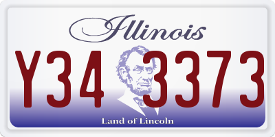 IL license plate Y343373