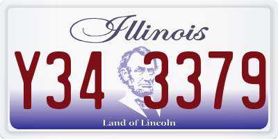 IL license plate Y343379