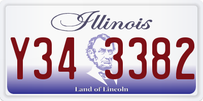IL license plate Y343382
