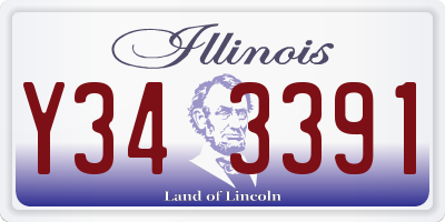 IL license plate Y343391