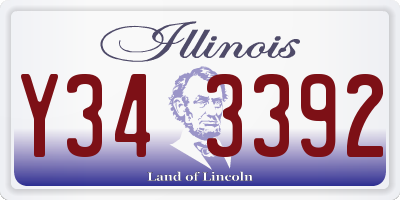 IL license plate Y343392