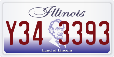 IL license plate Y343393