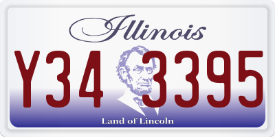 IL license plate Y343395