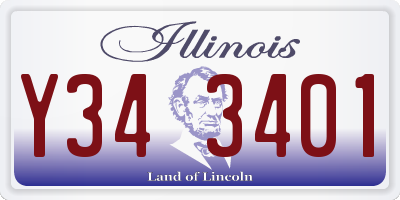 IL license plate Y343401