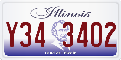 IL license plate Y343402
