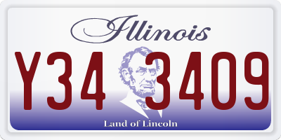 IL license plate Y343409