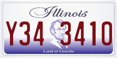 IL license plate Y343410