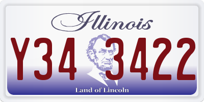 IL license plate Y343422