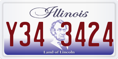 IL license plate Y343424