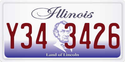 IL license plate Y343426