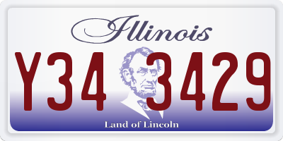 IL license plate Y343429