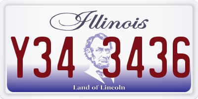 IL license plate Y343436