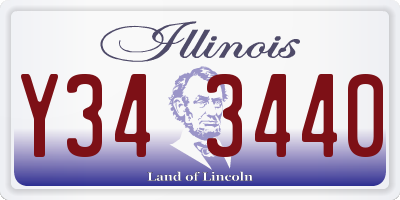 IL license plate Y343440