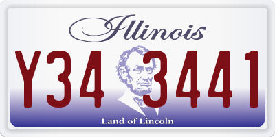 IL license plate Y343441