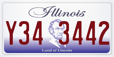 IL license plate Y343442